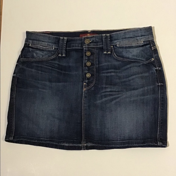 7 for all mankind denim jean mini skirt size 27 - Picture 11 of 12
